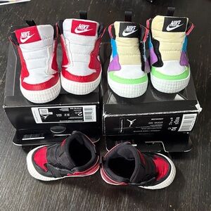 Nike Kids' Colorful High-Top Sneakers Set